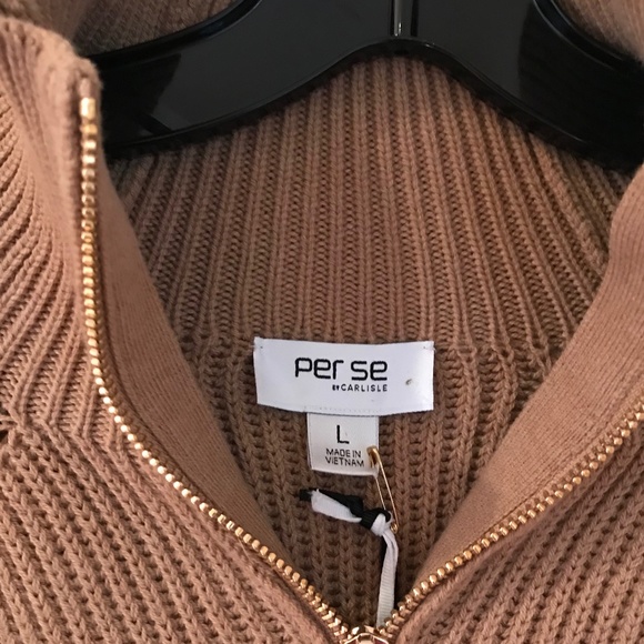 JONQUIL RAGLAN MOCK NECK SWEATER CARMELLO - Picture 4 of 6